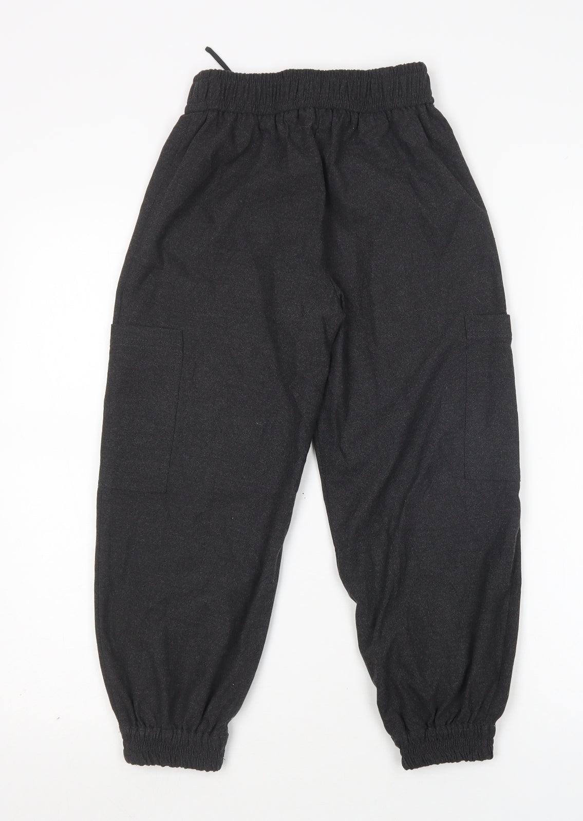 Zara Girls Grey  Polyester Cargo Trousers Size 9 Months  Regular