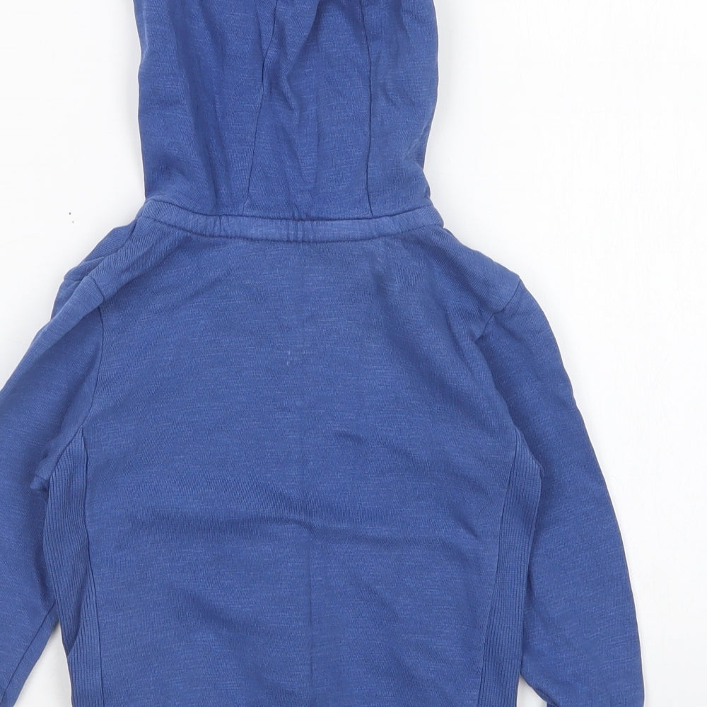 George Boys Blue  Cotton Full Zip Jumper Size 18-24 Months
