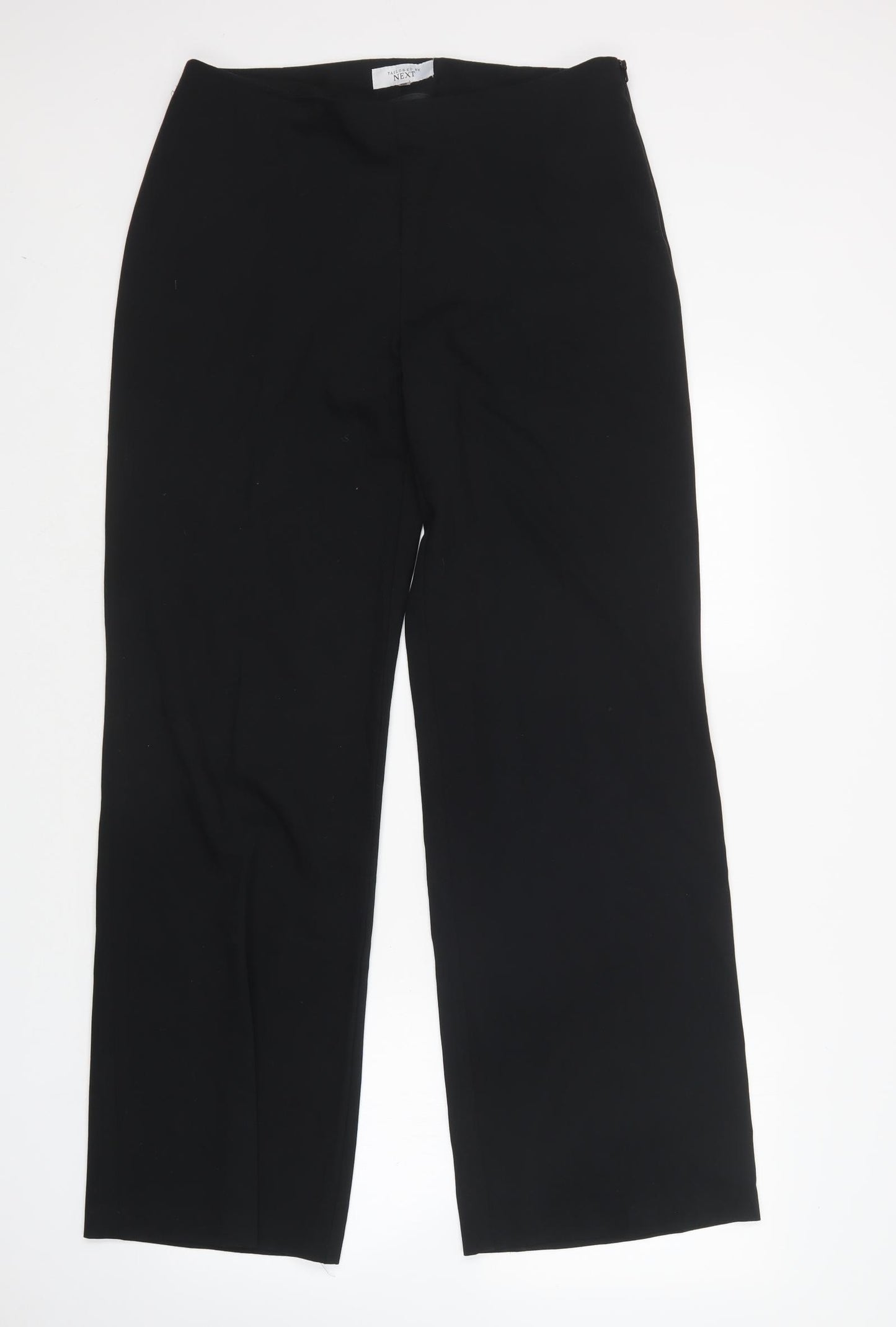 NEXT Womens Black  Polyester Trousers  Size 14 L32 in Regular