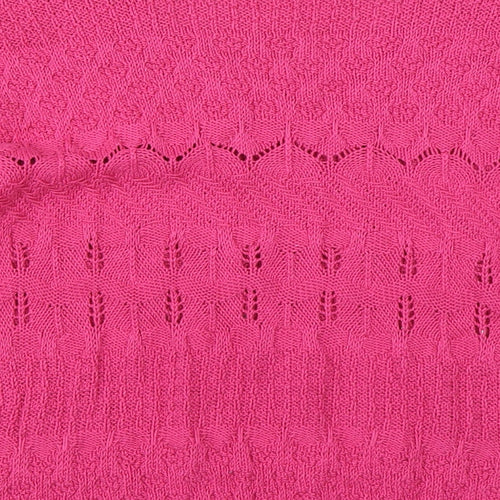 NEXT Womens Pink Round Neck  Cotton Pullover Jumper Size M