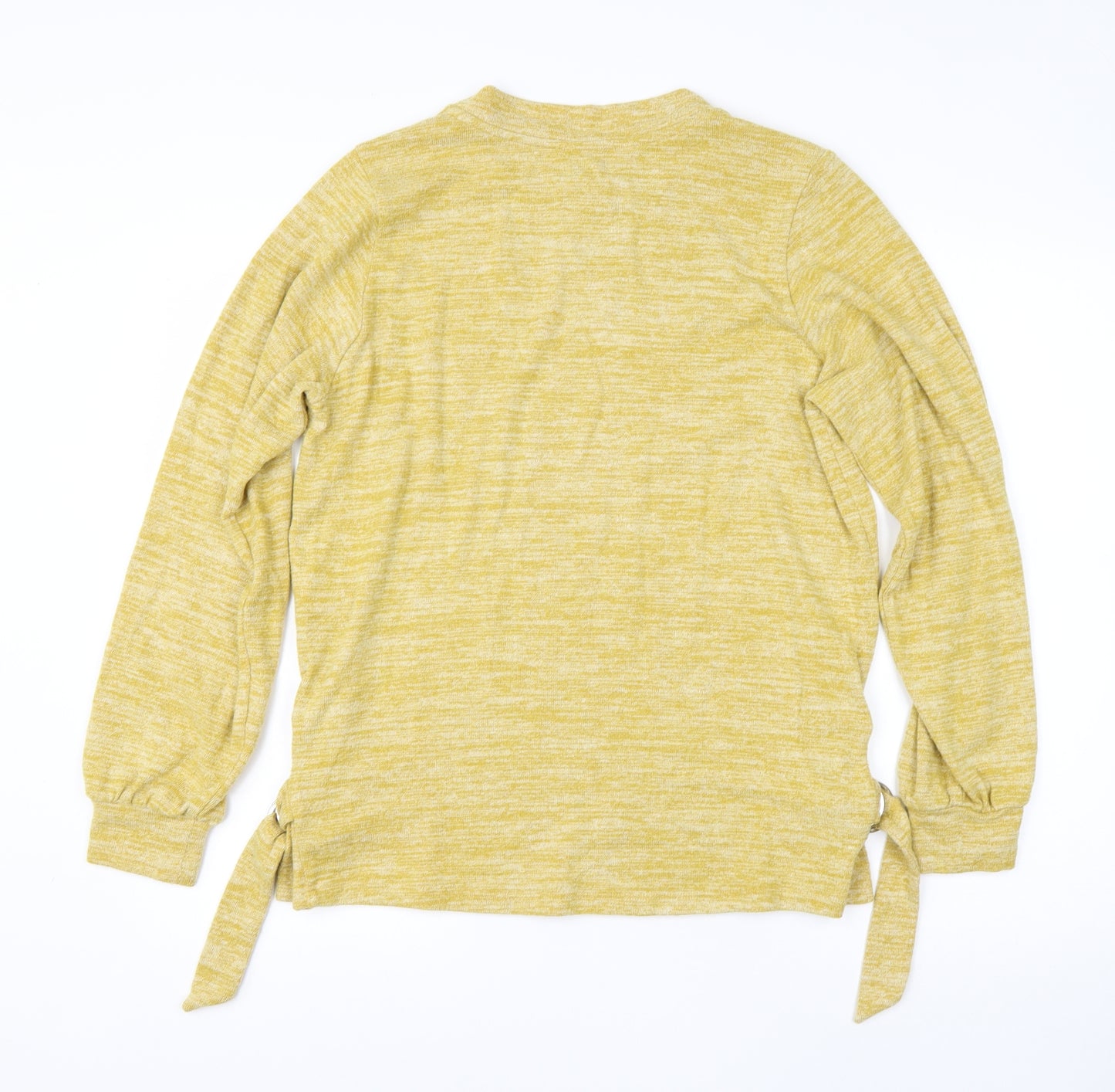 NEXT Womens Yellow Round Neck  Viscose Pullover Jumper Size 12