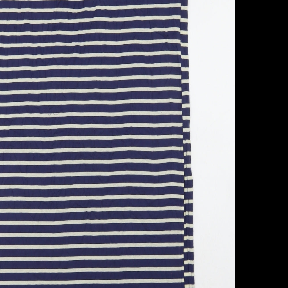 Atmosphere Womens Blue Striped Viscose A-Line Skirt Size 16