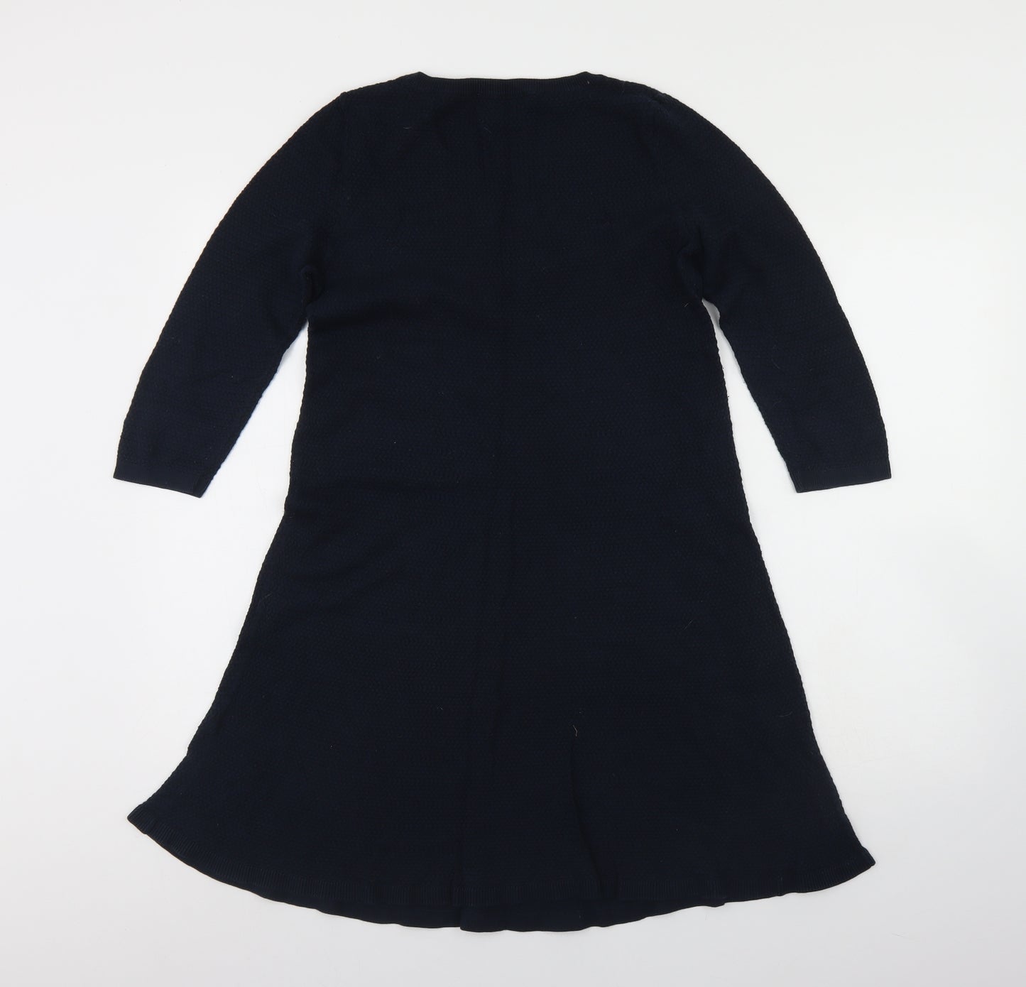 NEXT Womens Black  Cotton Jumper Dress  Size 12  Round Neck