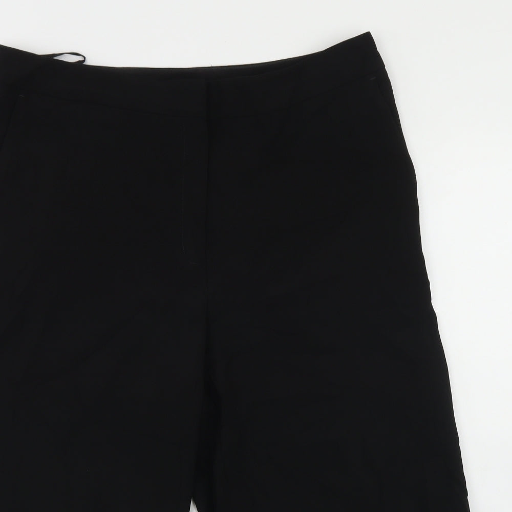 TU Womens Black  Polyester Cargo Shorts Size 12 L15 in Regular