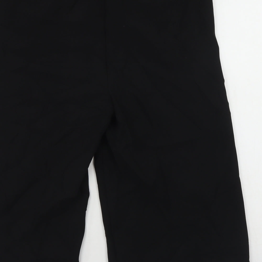 TU Womens Black  Polyester Cargo Shorts Size 12 L15 in Regular