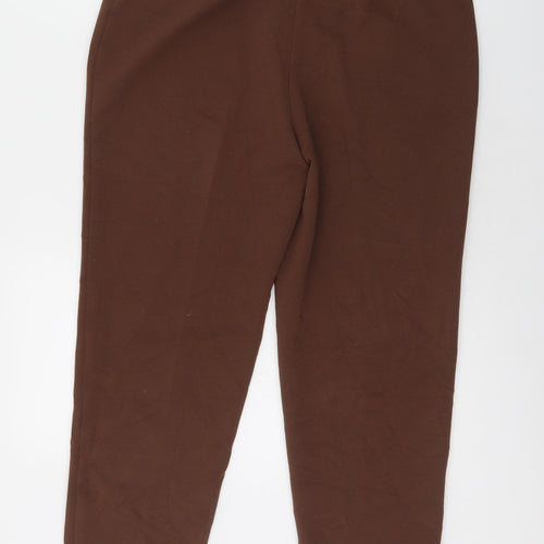 Roman Womens Brown  Polyester Dress Pants Trousers Size 10 L26 in Regular