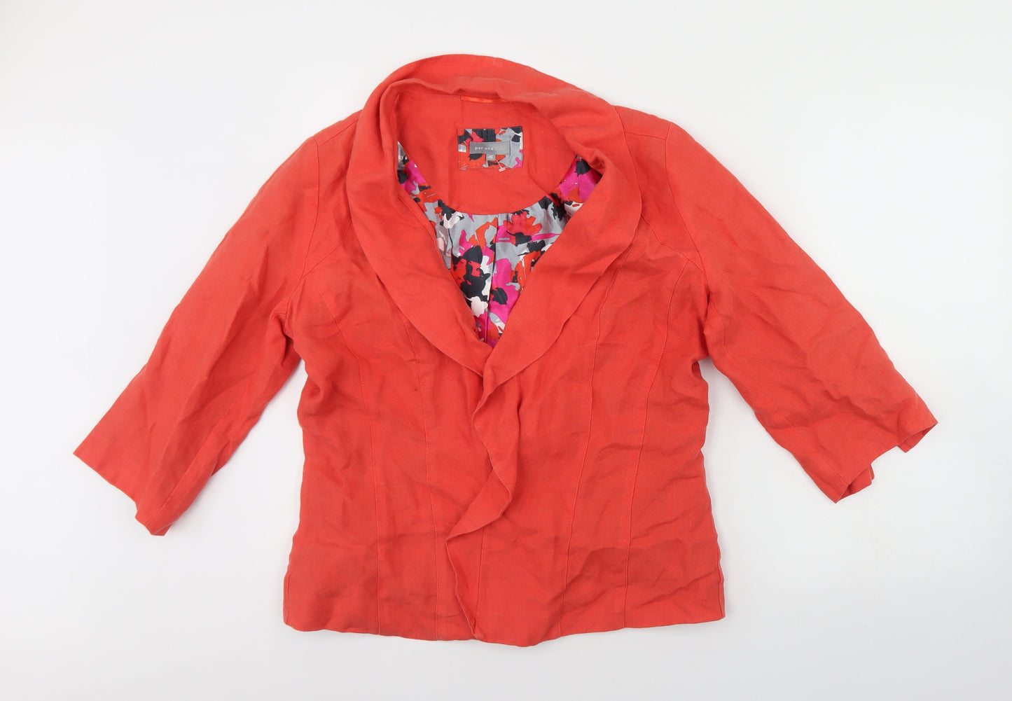 Per Una Womens Orange   Jacket Blazer Size 16