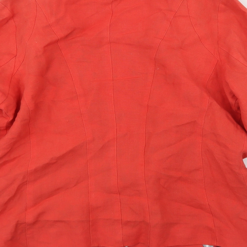 Per Una Womens Orange   Jacket Blazer Size 16