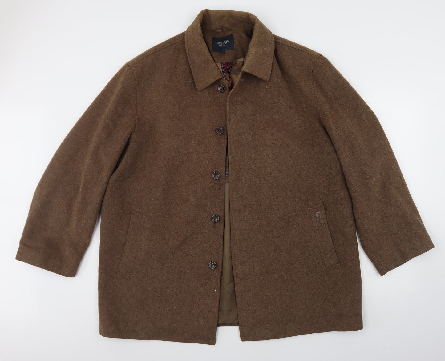 Bosideng Mens Brown   Overcoat Coat Size XL