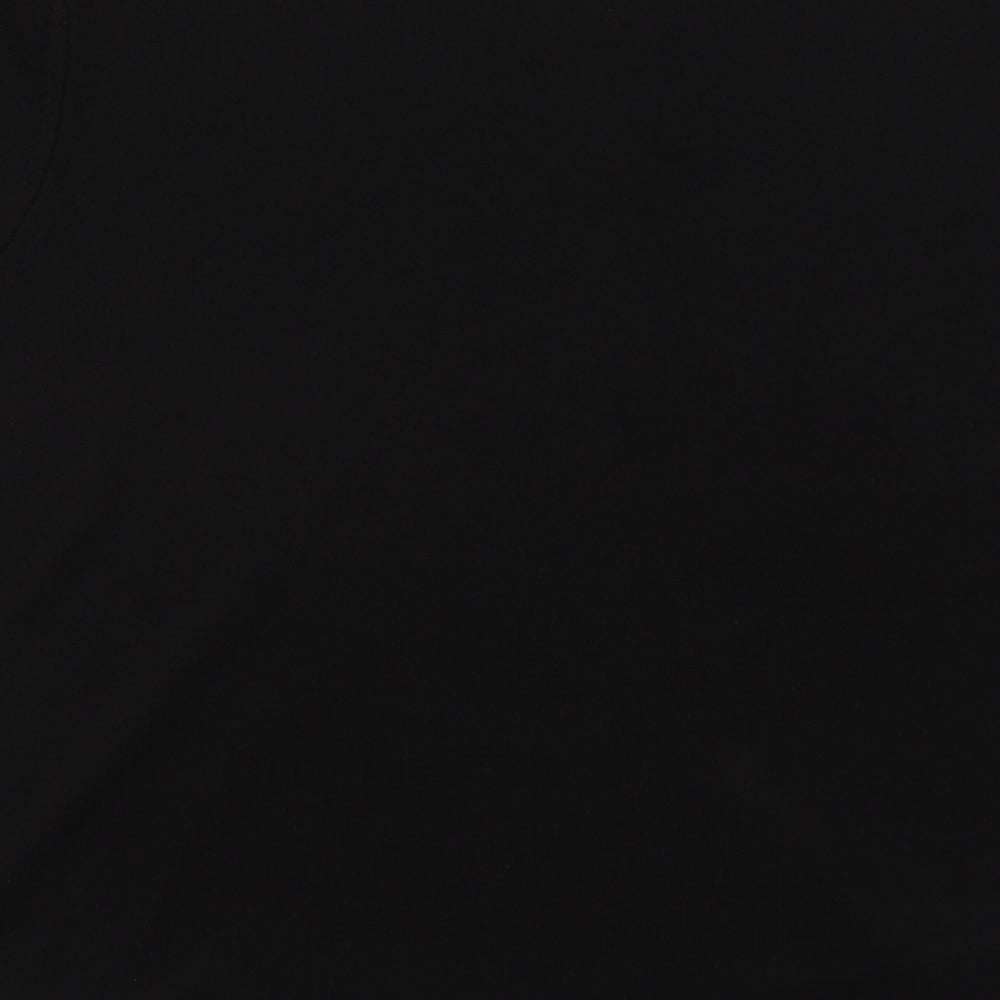 M&S Womens Black Round Neck  Acrylic Pullover Jumper Size 14