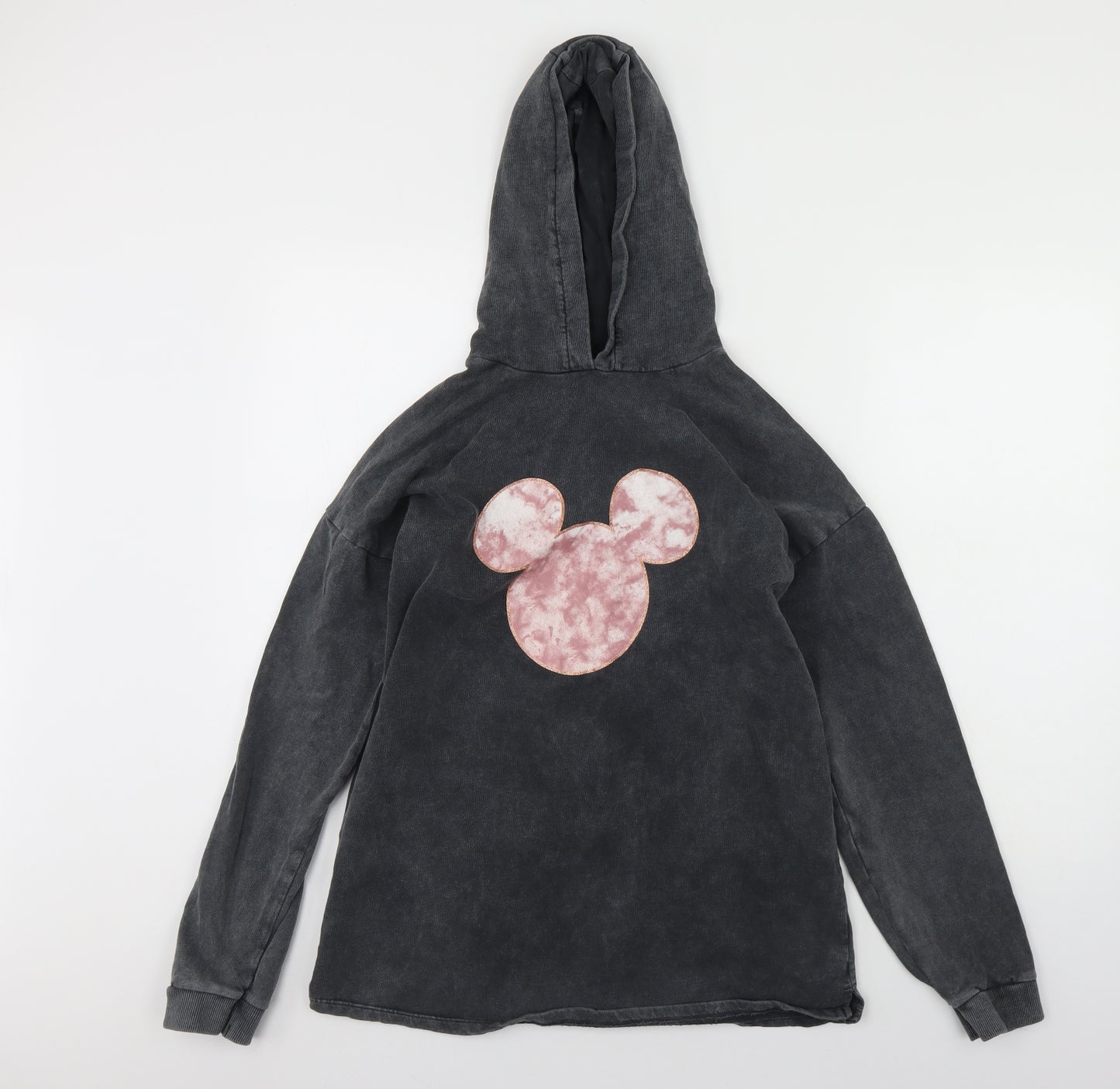George Girls Black  Cotton Pullover Hoodie Size 13-14 Years   - disney minnie mouse
