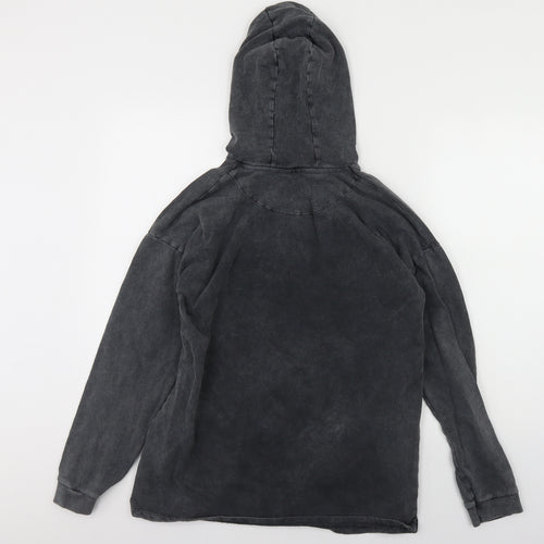 George Girls Black  Cotton Pullover Hoodie Size 13-14 Years   - disney minnie mouse