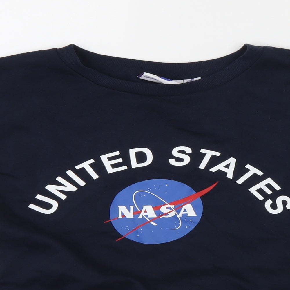 Primark Womens Multicoloured  Polyester Pullover Sweatshirt Size M   - nasa