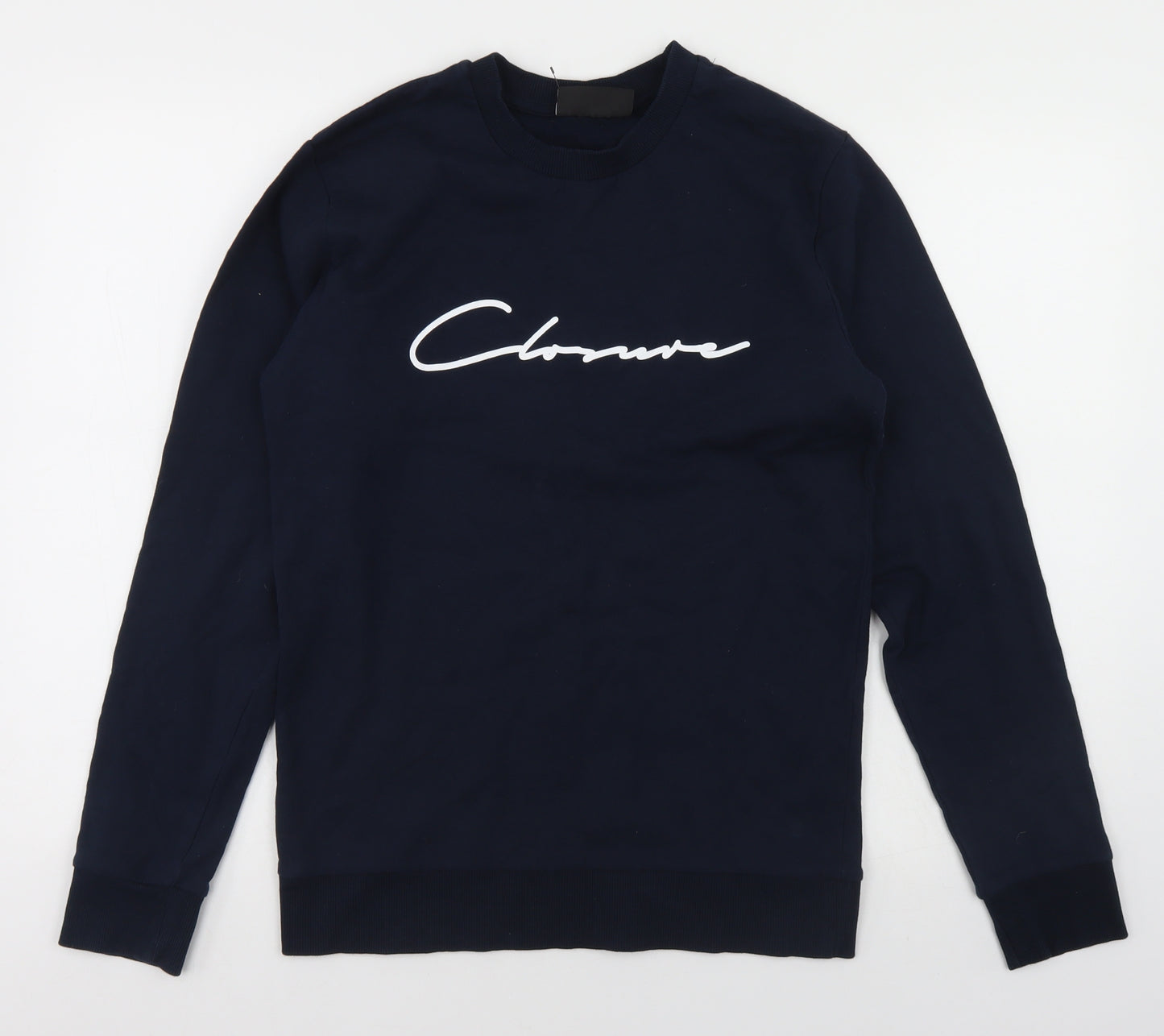 Closure London Womens Blue  Cotton Pullover Sweatshirt Size S