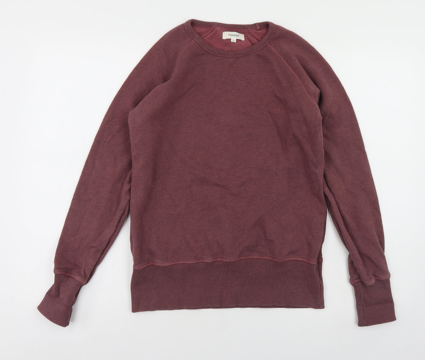 Howies Womens Pink Round Neck  Cotton Pullover Jumper Size S