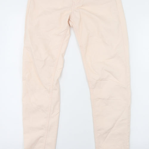 H&M Womens Pink  Cotton Skinny Jeans Size 26 in L30 in Regular