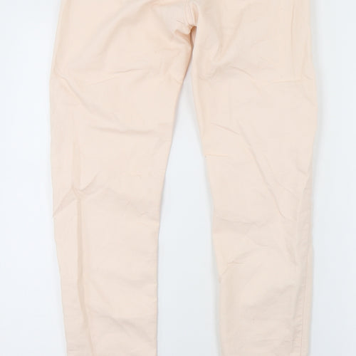 H&M Womens Pink  Cotton Skinny Jeans Size 26 in L30 in Regular