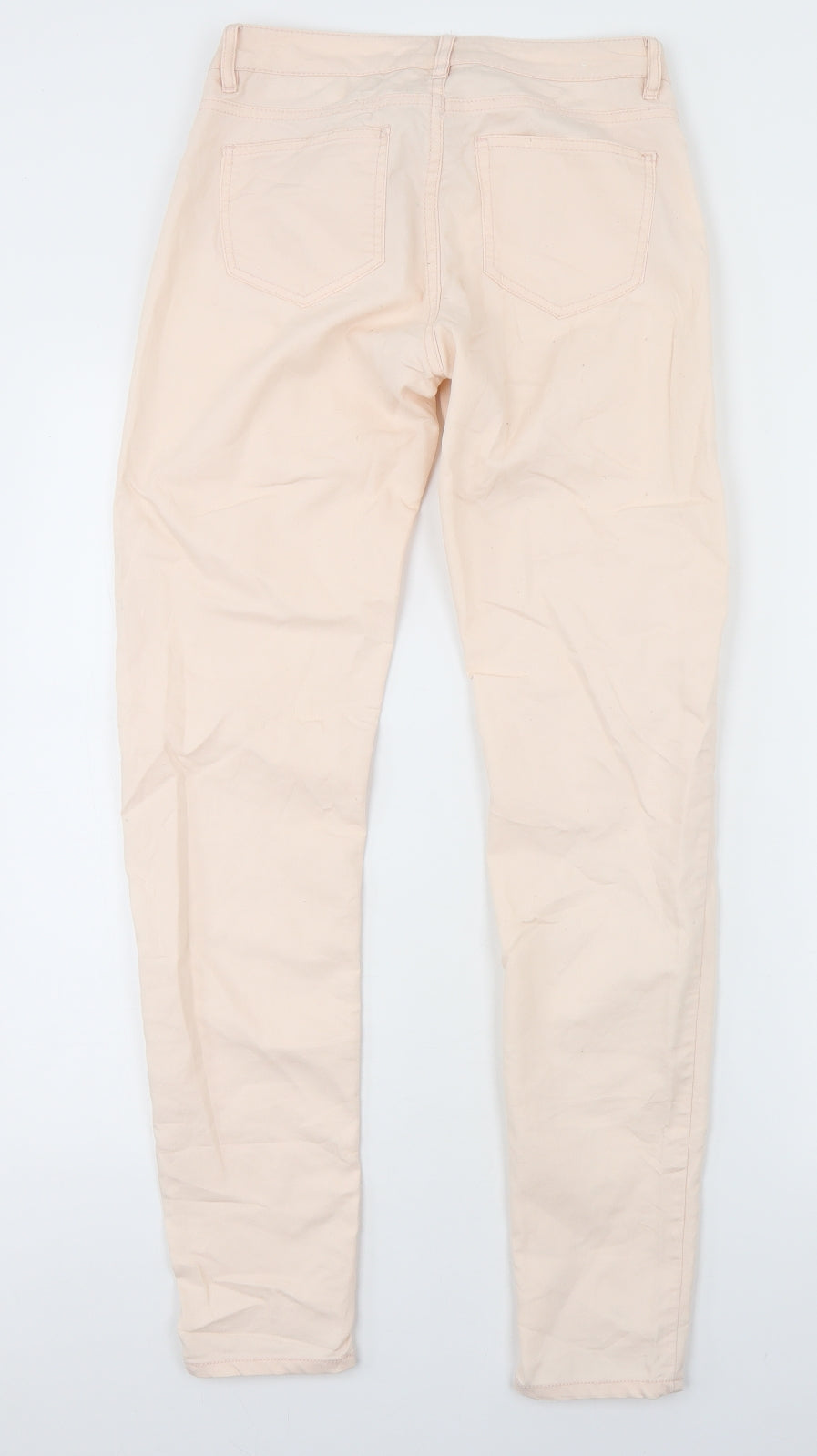 H&M Womens Pink  Cotton Skinny Jeans Size 26 in L30 in Regular