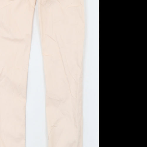 H&M Womens Pink  Cotton Skinny Jeans Size 26 in L30 in Regular