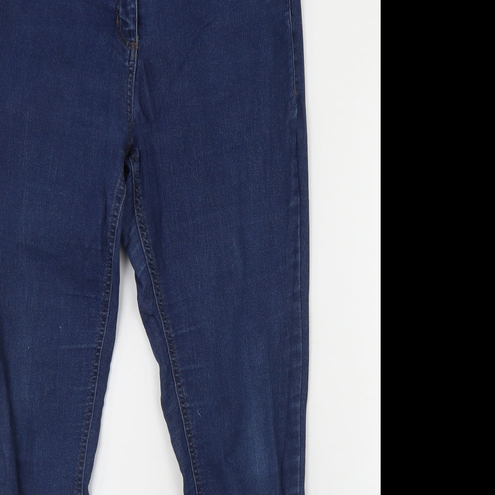 George Womens Blue  Cotton Skinny Jeans Size M L25 in Regular