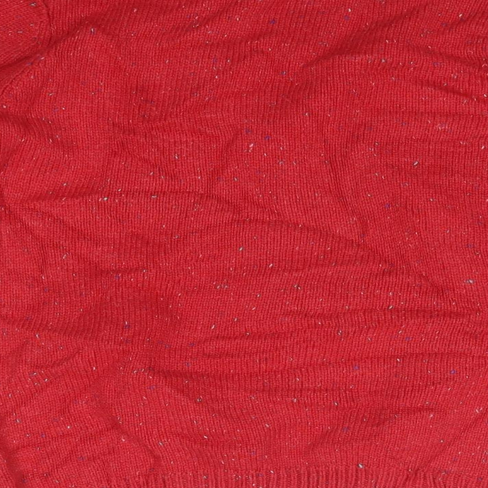 NEXT Boys Red Round Neck  Acrylic Pullover Jumper Size 10 Years   - Christmas