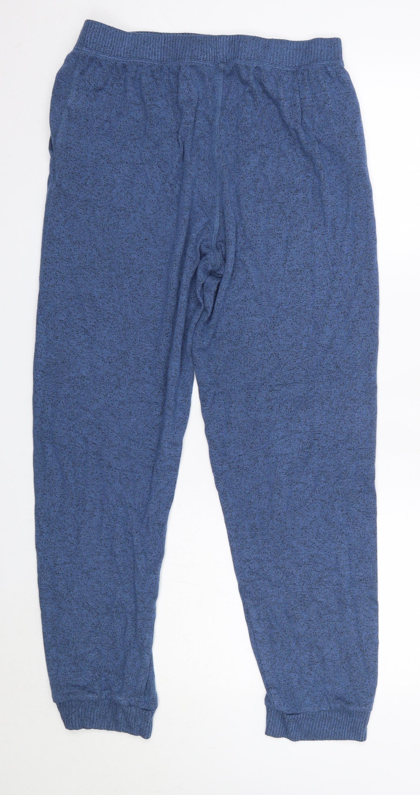 M&S Boys Blue Solid Viscose  Lounge Pants Size 15-16 Years