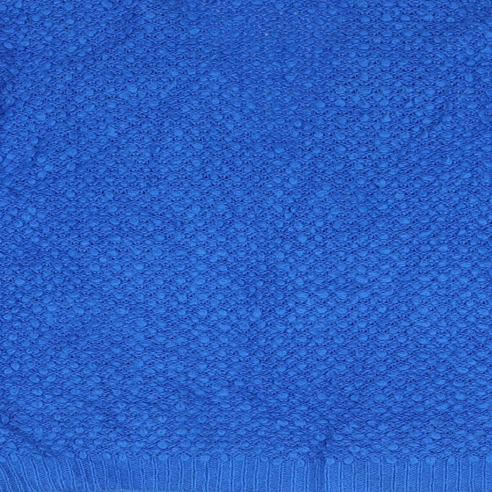 Primark Womens Blue Round Neck  Acrylic Cardigan Jumper Size L
