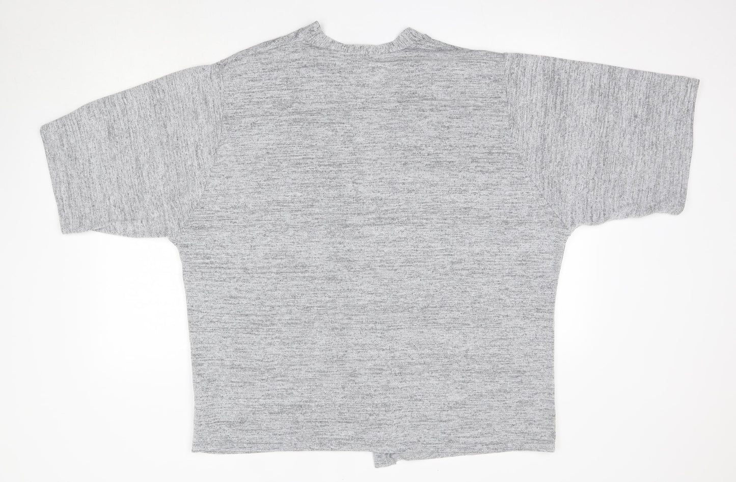 New Look Womens Grey V-Neck  Viscose Cardigan Jumper Size 22