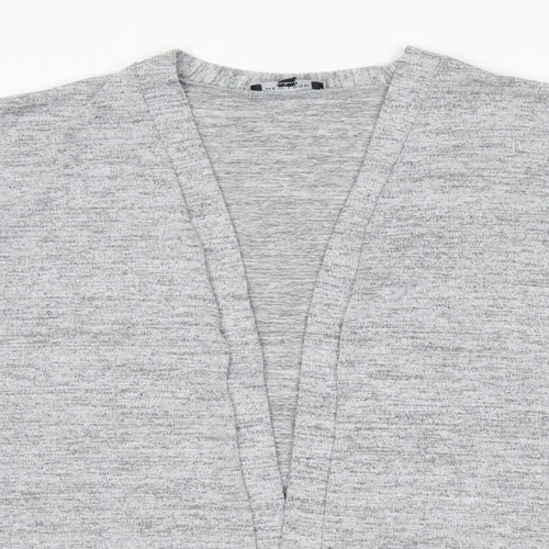 New Look Womens Grey V-Neck  Viscose Cardigan Jumper Size 22