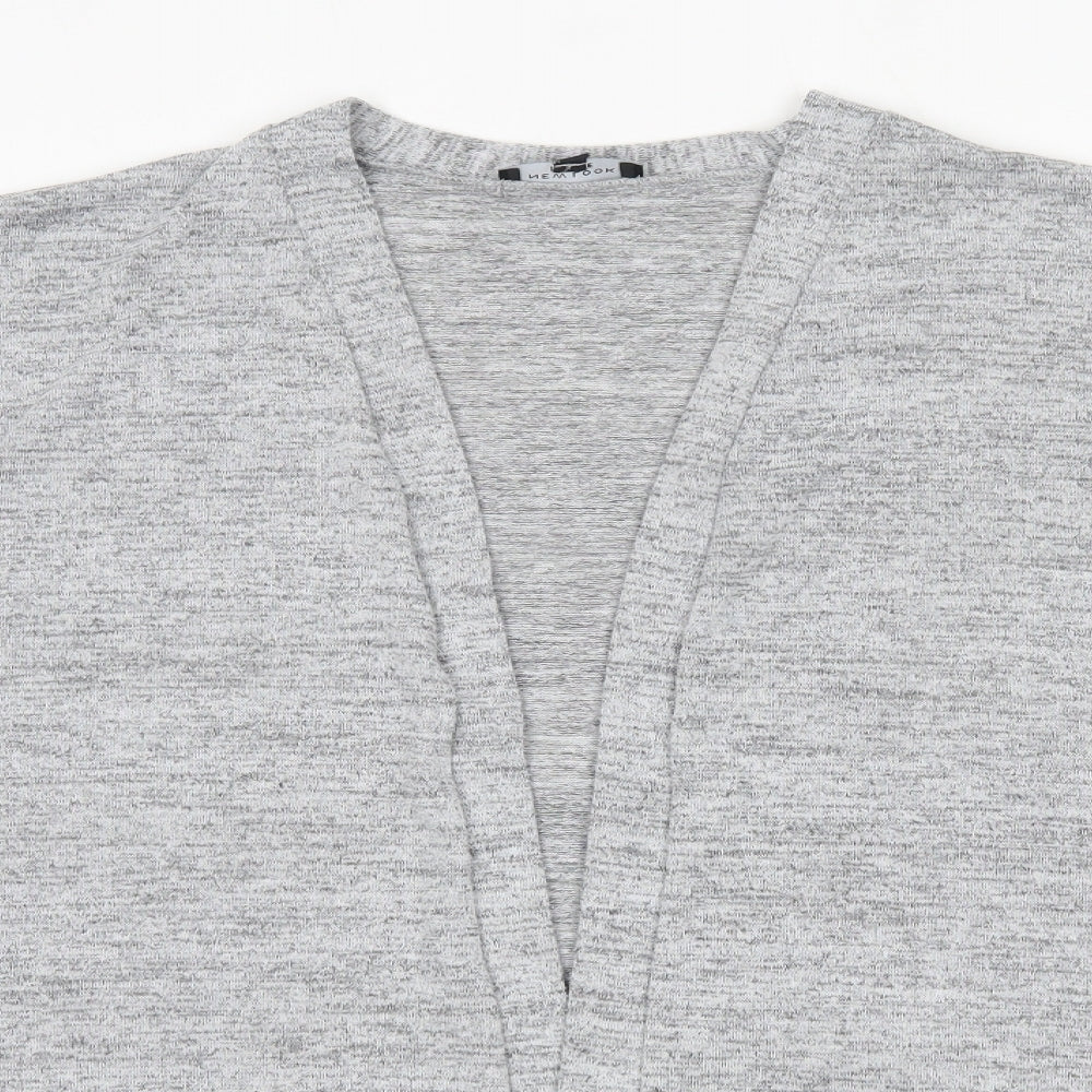 New Look Womens Grey V-Neck  Viscose Cardigan Jumper Size 22