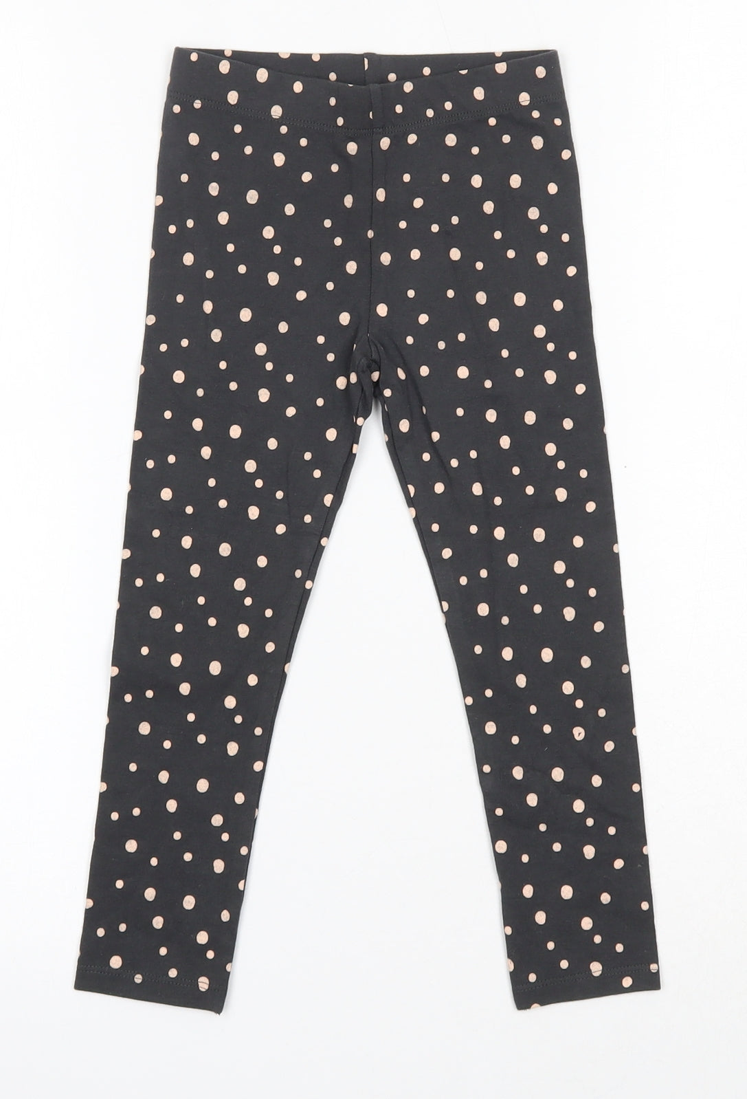 Nutmeg Girls Grey  Cotton Jegging Trousers Size 4-5 Years  Regular
