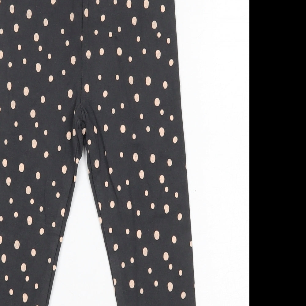 Nutmeg Girls Grey  Cotton Jegging Trousers Size 4-5 Years  Regular