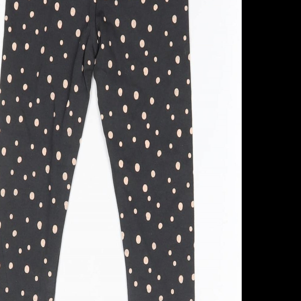 Nutmeg Girls Grey  Cotton Jegging Trousers Size 4-5 Years  Regular