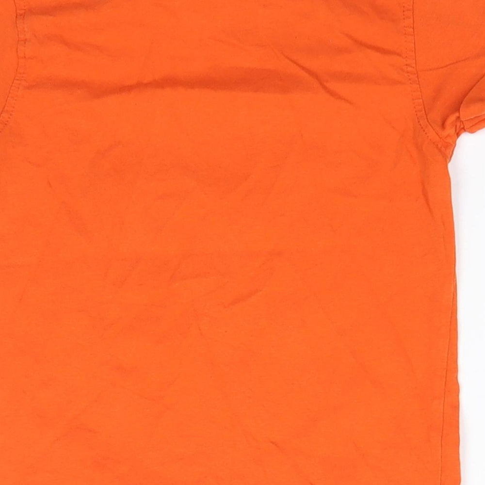 George Boys Orange  100% Cotton Basic T-Shirt Size 4-5 Years Round Neck