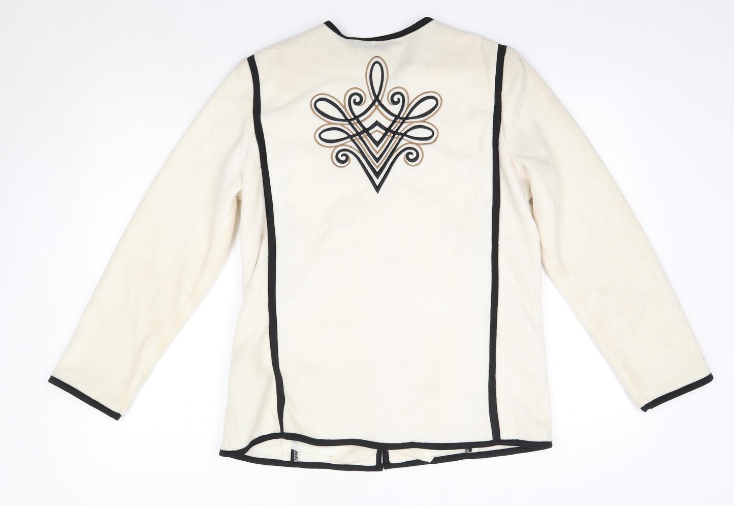 Bob Mackie Womens Ivory   Jacket  Size XS