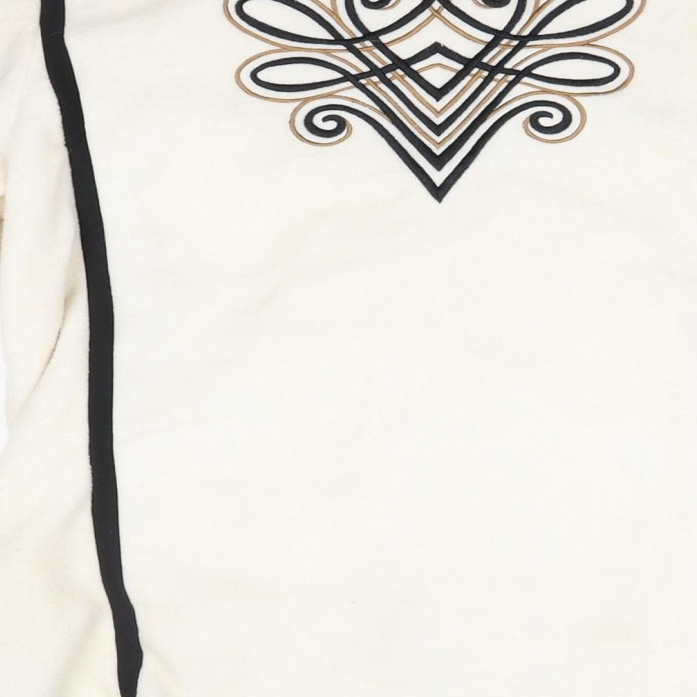 Bob Mackie Womens Ivory   Jacket  Size XS
