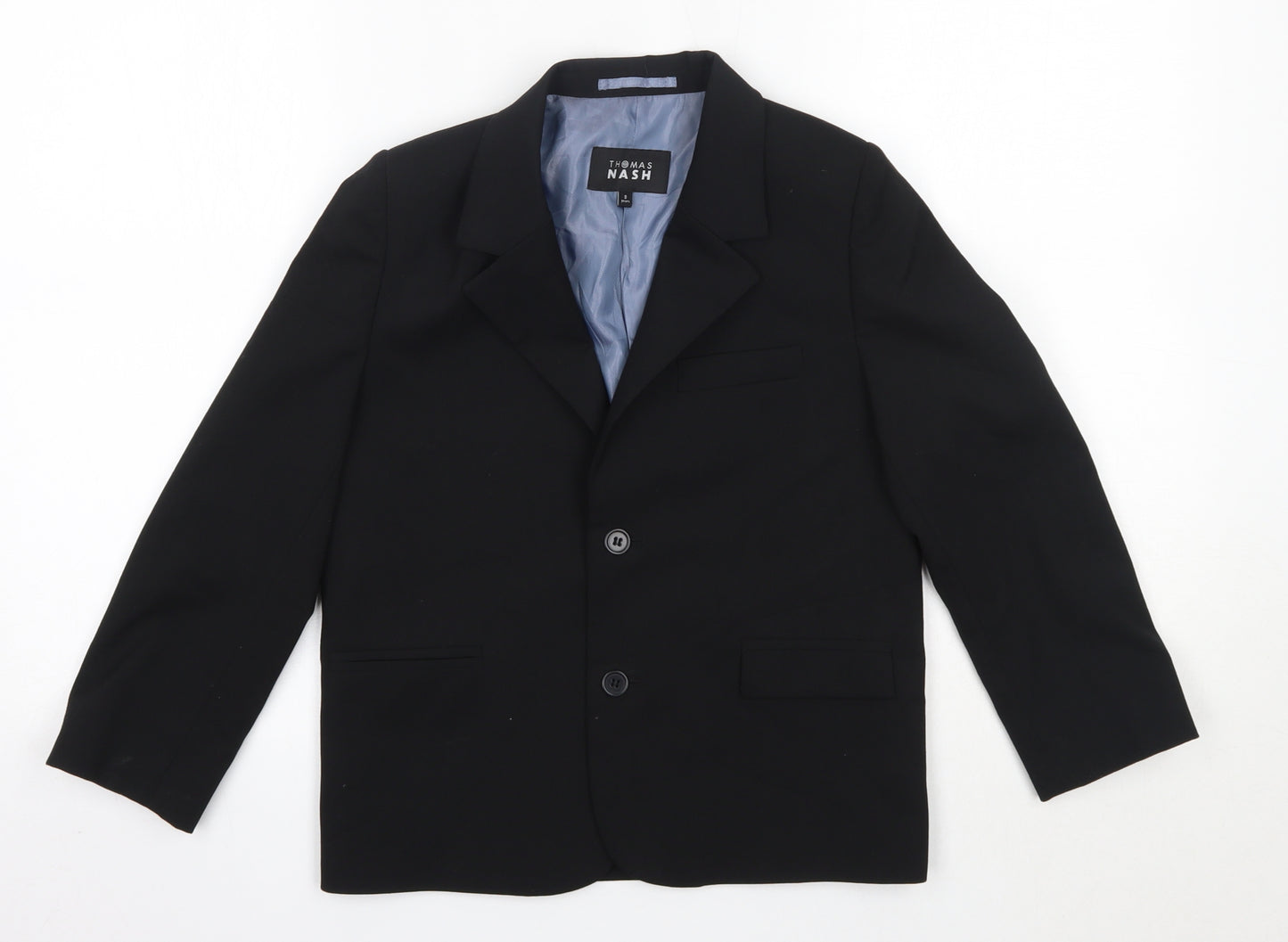 Thomas Nash Boys Black   Jacket Blazer Size 8 Years