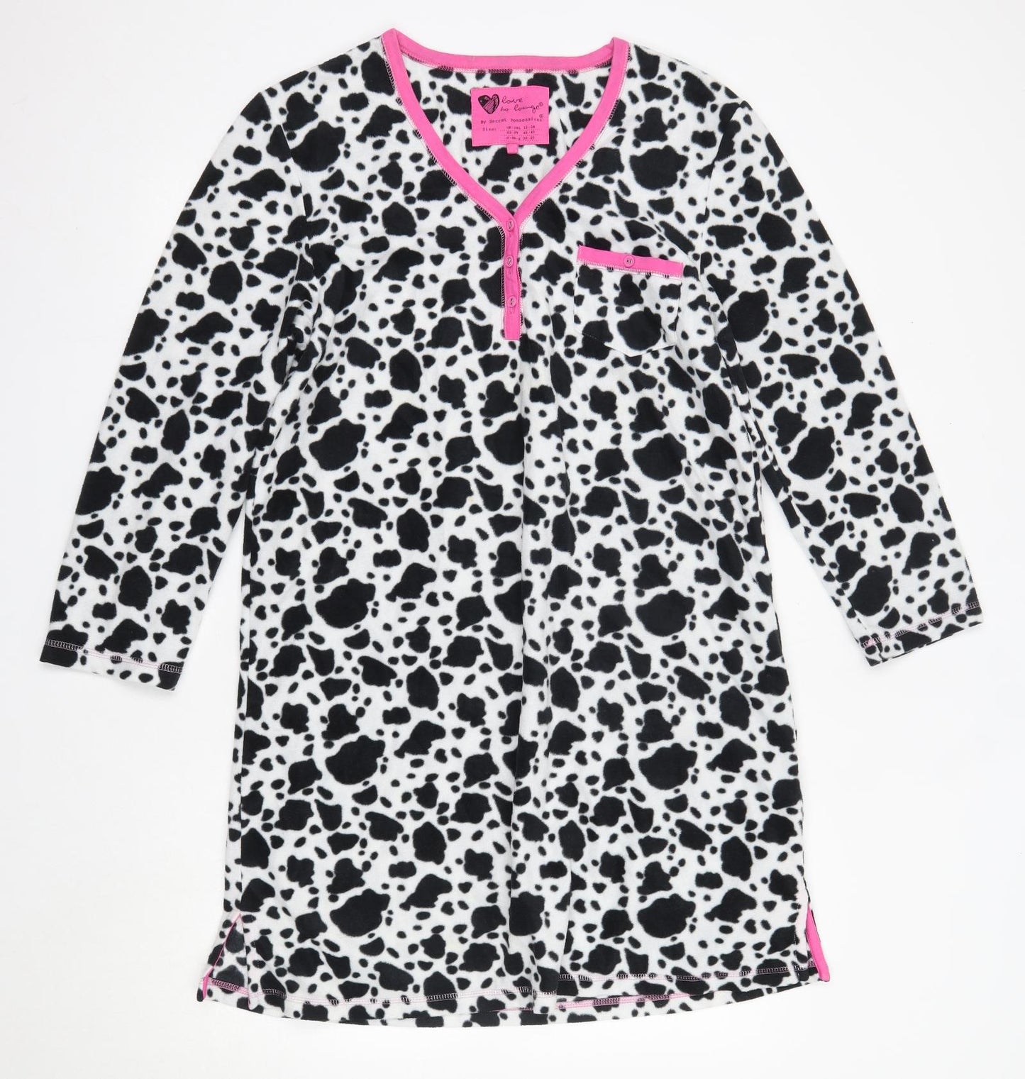 Primark Womens Multicoloured Solid Polyester Top Dress Size 12   - Cow