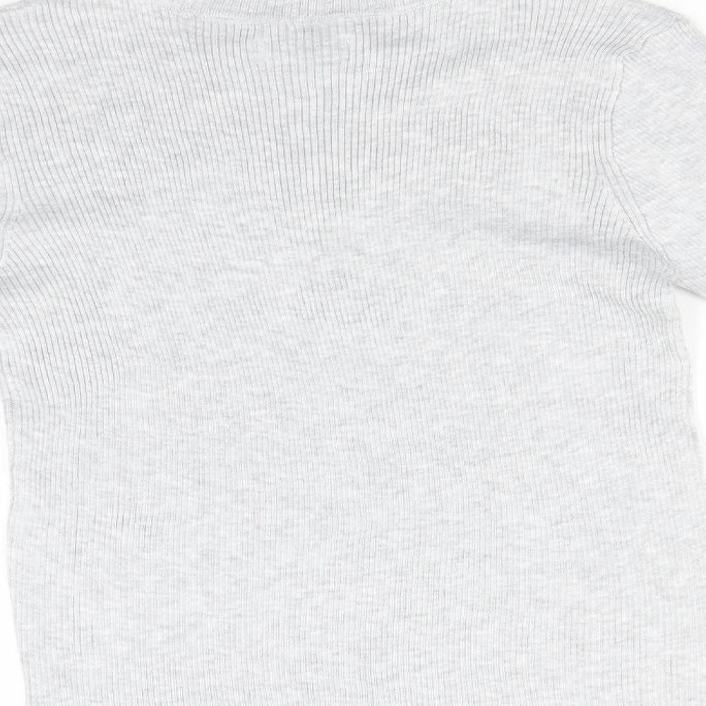 Papaya Womens Grey Roll Neck  Viscose Pullover Jumper Size 12
