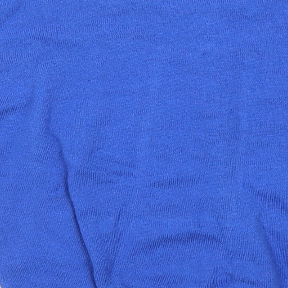 Primark Womens Blue Round Neck  Cotton Cardigan Jumper Size 10