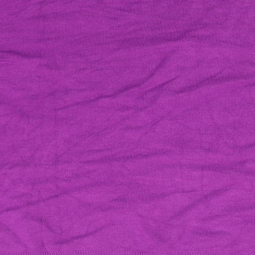 Marks and Spencer Womens Purple Round Neck  Viscose Pullover Jumper Size 14