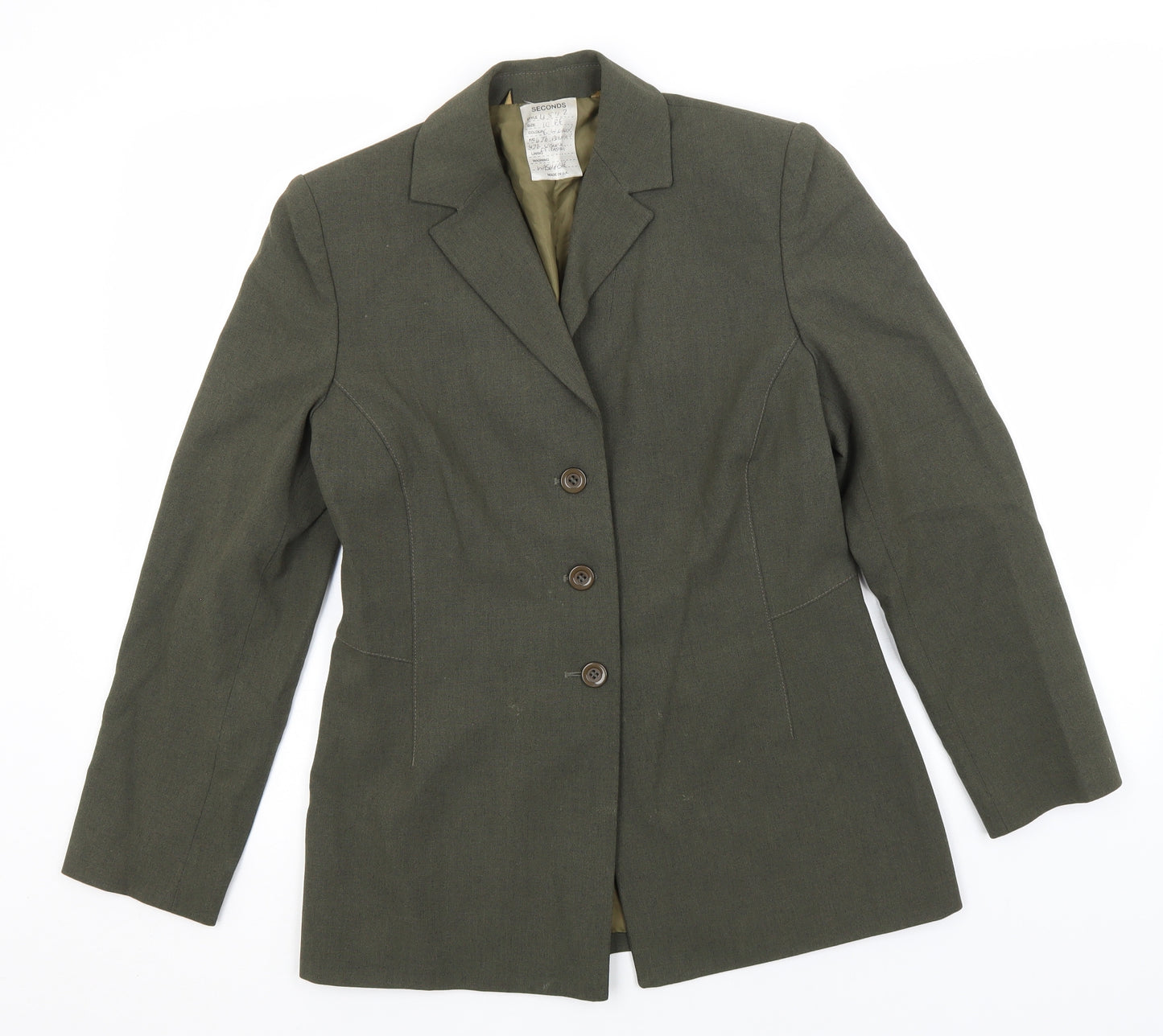 Preworn Womens Brown   Jacket Blazer Size 10