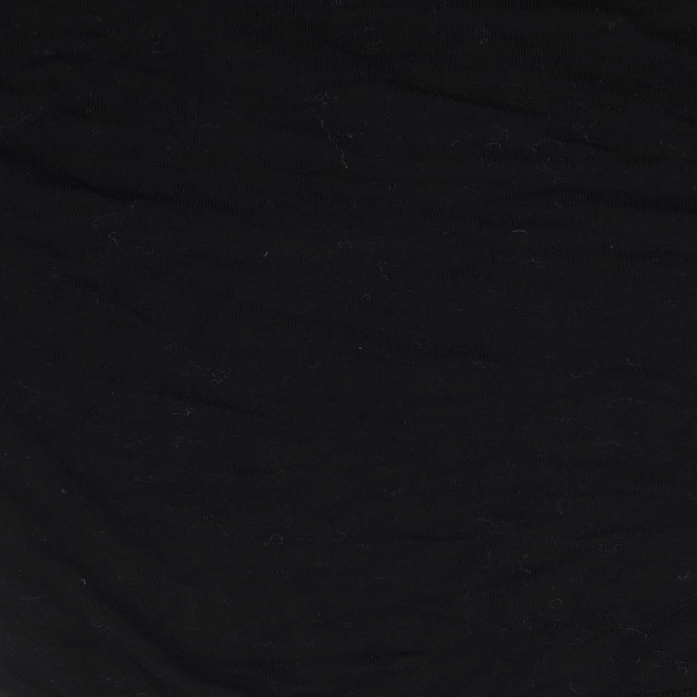 Classic Collection Mens Black V-Neck  Wool Pullover Jumper Size M