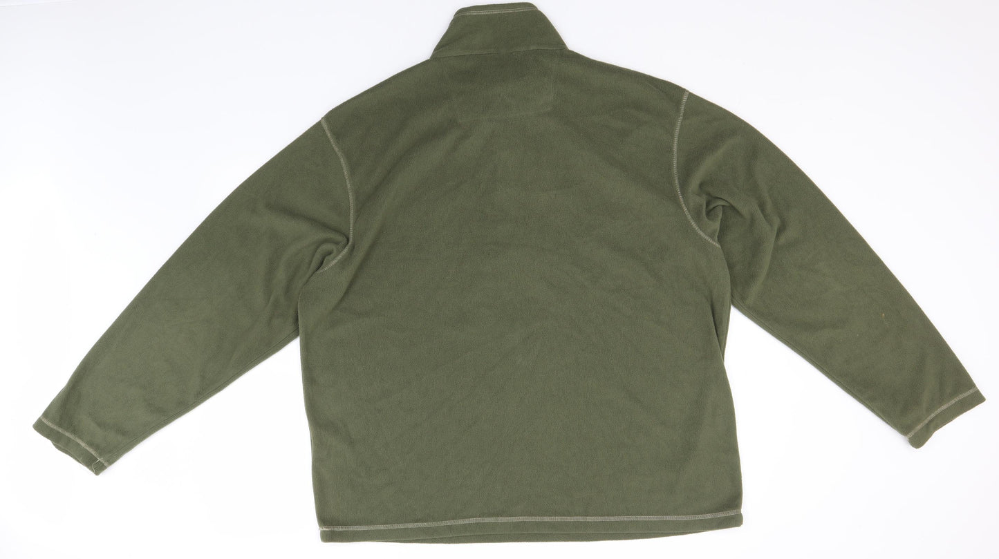 Regatta Mens Green Crew Neck  Polyester Pullover Jumper Size 2XL