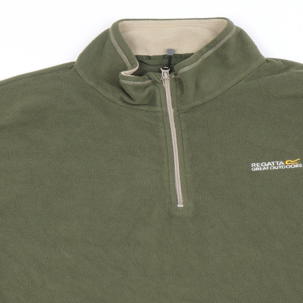 Regatta Mens Green Crew Neck  Polyester Pullover Jumper Size 2XL