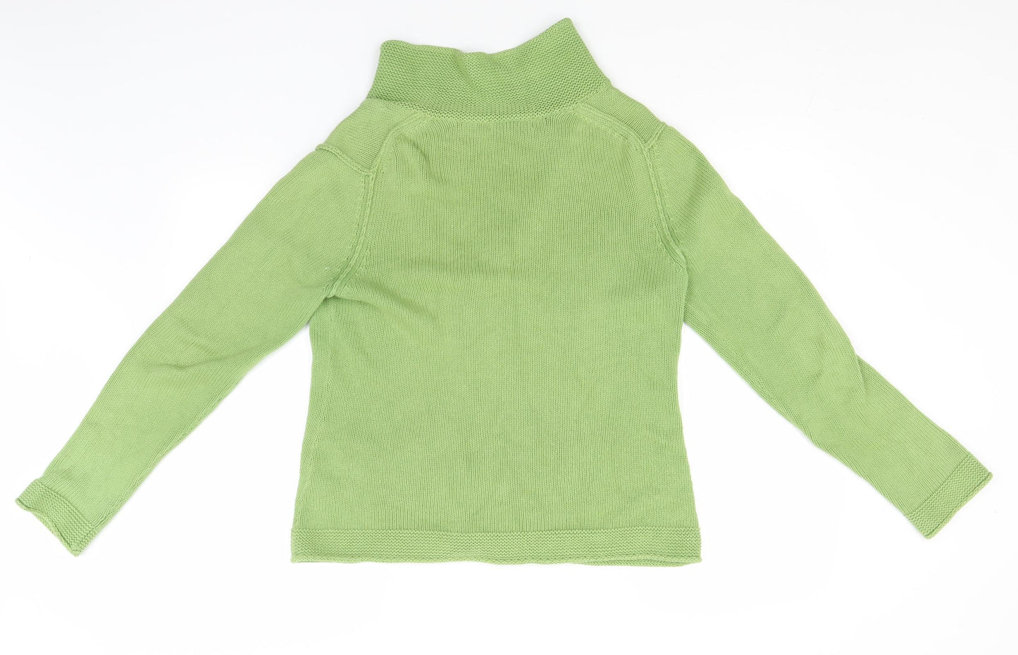 Boden Womens Green Collared  Cotton Cardigan Jumper Size 14