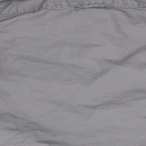Preworn Boys Grey  Cotton Basic Button-Up Size 3-4 Years Collared