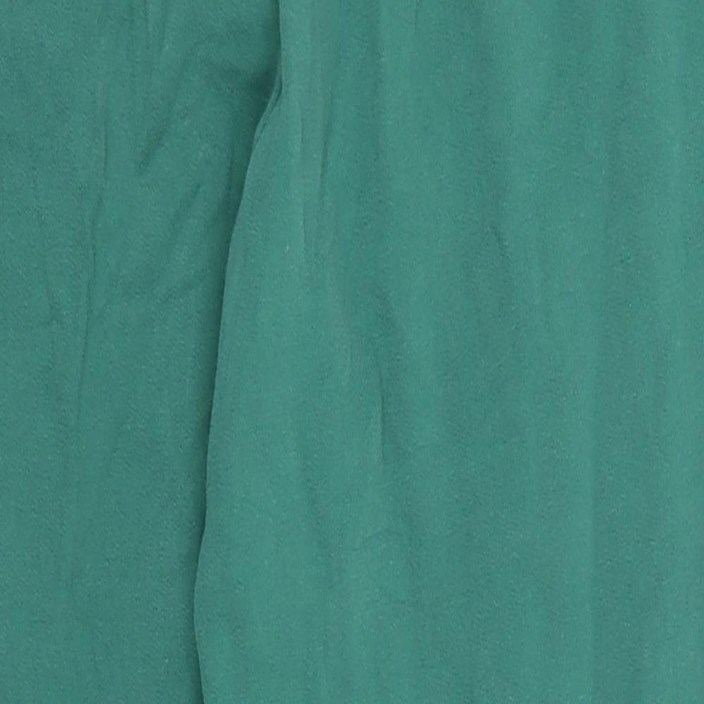 F&F Womens Green  Cotton Sweatpants Trousers Size 12 L25 in Regular