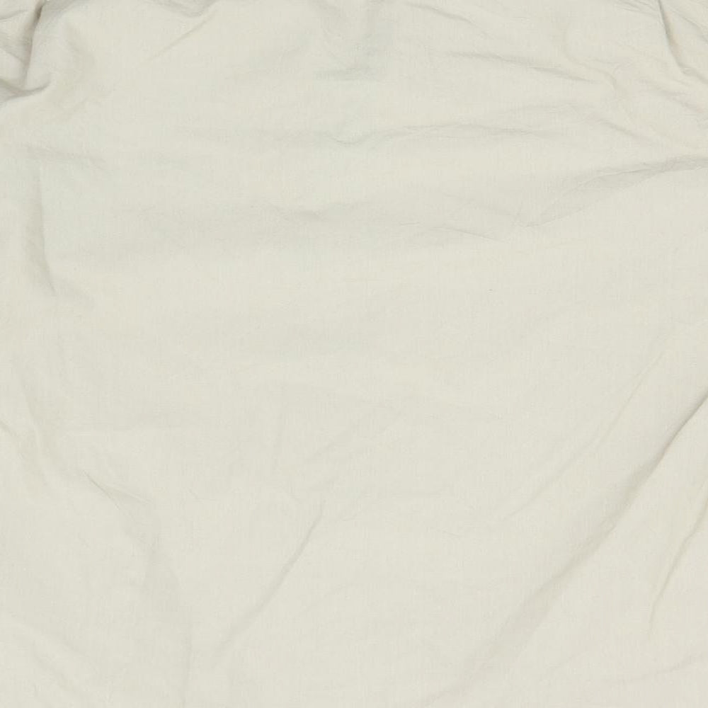 Preworn Mens Beige    Button-Up Size 15.5 Collared