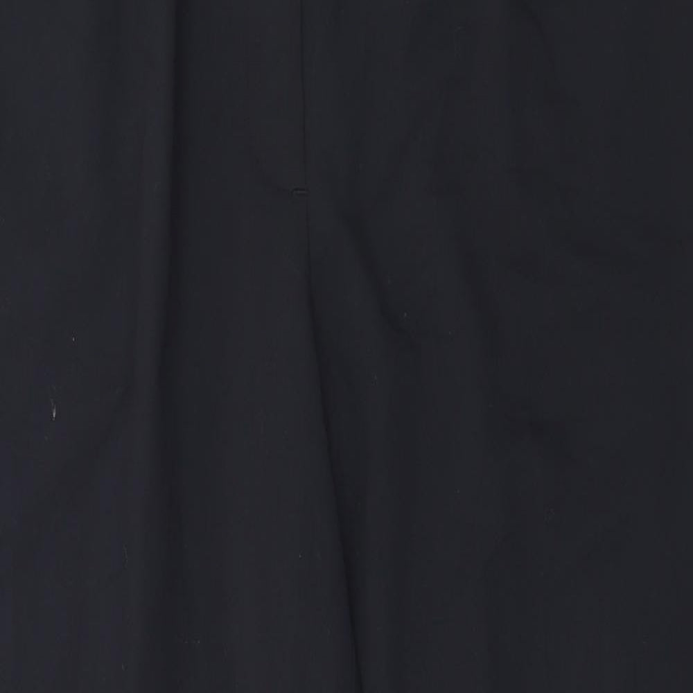 Damart Womens Black  Polyester Trousers  Size 28 L27 in Regular